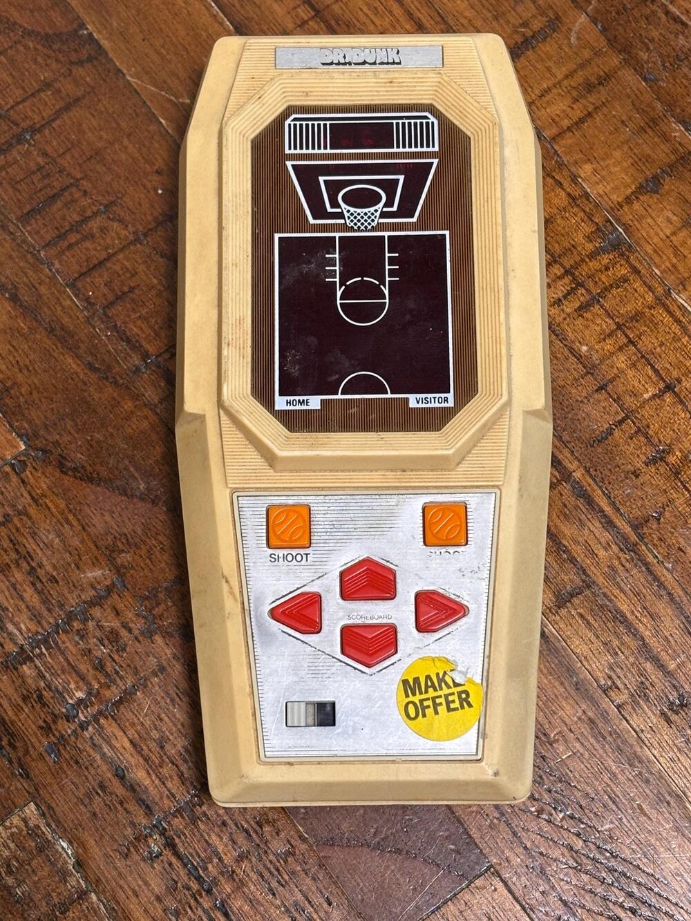 Mattel Electronics Vintage Handheld Basketball Game Tested 1978 Pre-owned